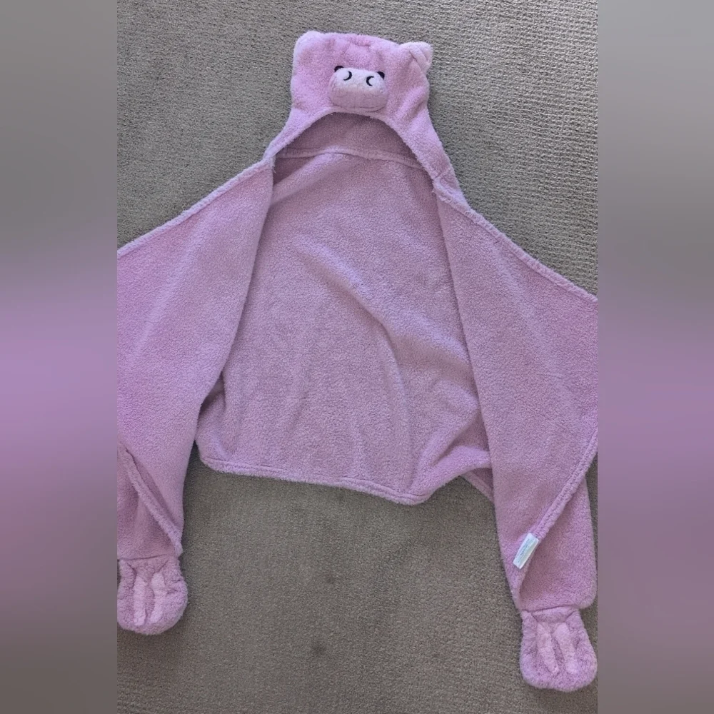 Just For Kids Unisex Hooded Pig Blanket